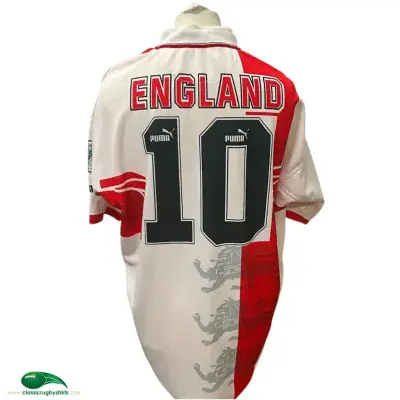 1995 England Andy Platt Match Worn World Cup Rugby League Shirt 2XL