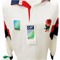 1995 England RWC Rugby Shirt | Old Official Cotton Traders jersey - Vintage Classic Rugby Shirts