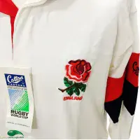 1995 England RWC Rugby Shirt | Old Official Cotton Traders jersey - Vintage Classic Rugby Shirts