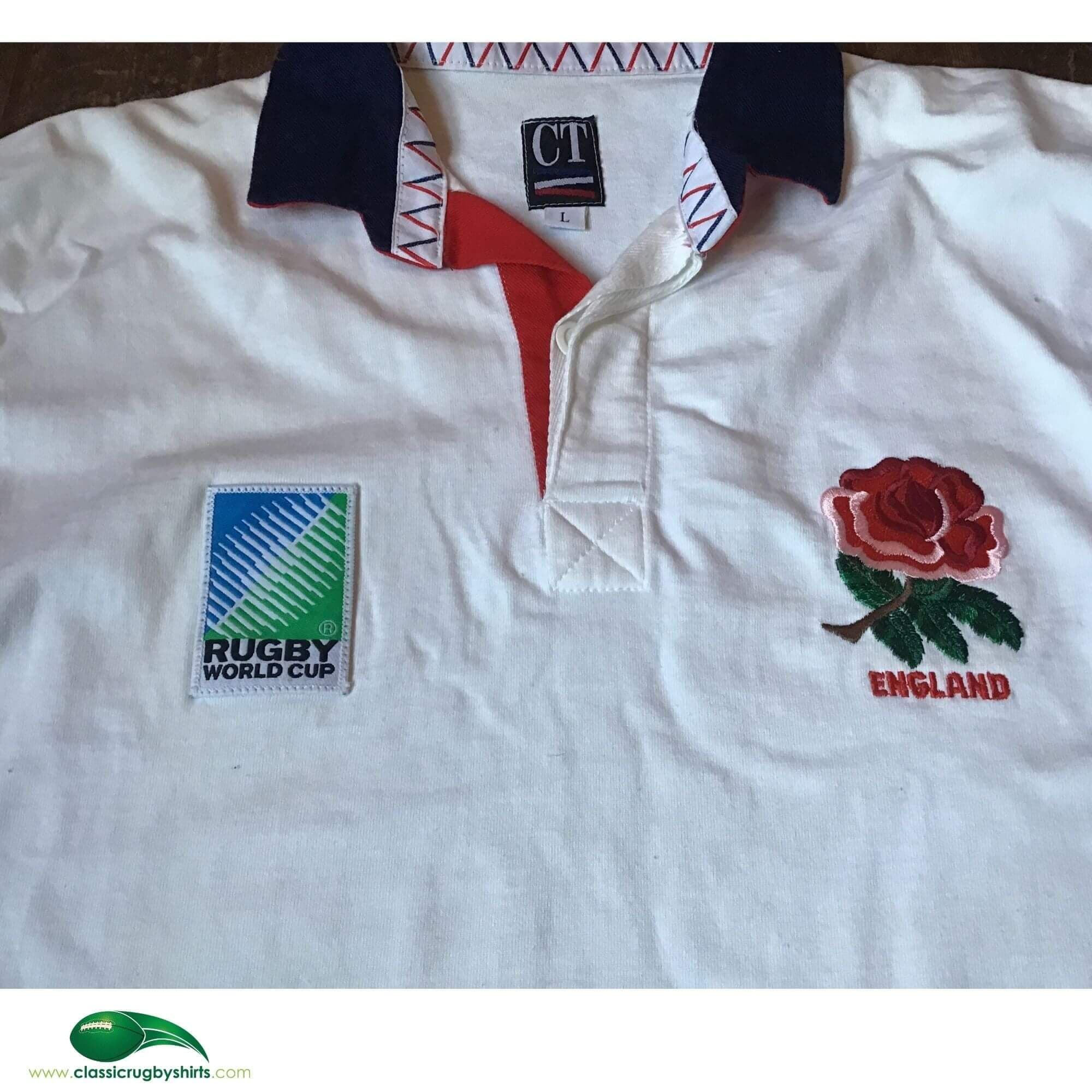 World Cup Rugby Shirts | 1995 England RWC Old Vintage Retro Jerseys