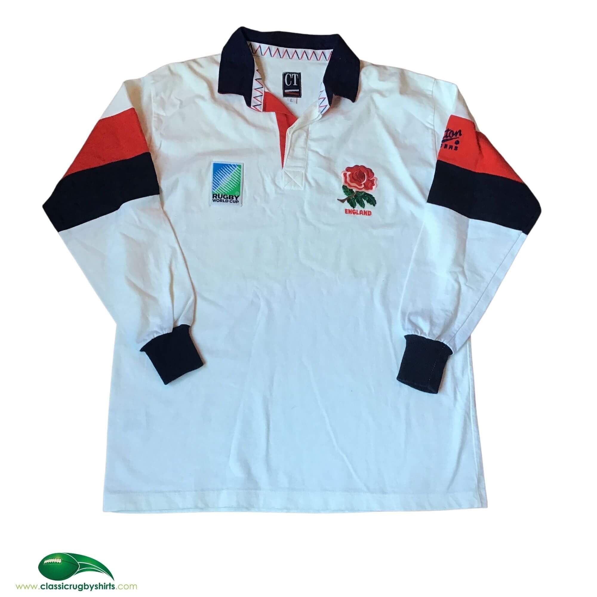 World Cup Rugby Shirts | 1995 England RWC Old Vintage Retro Jerseys