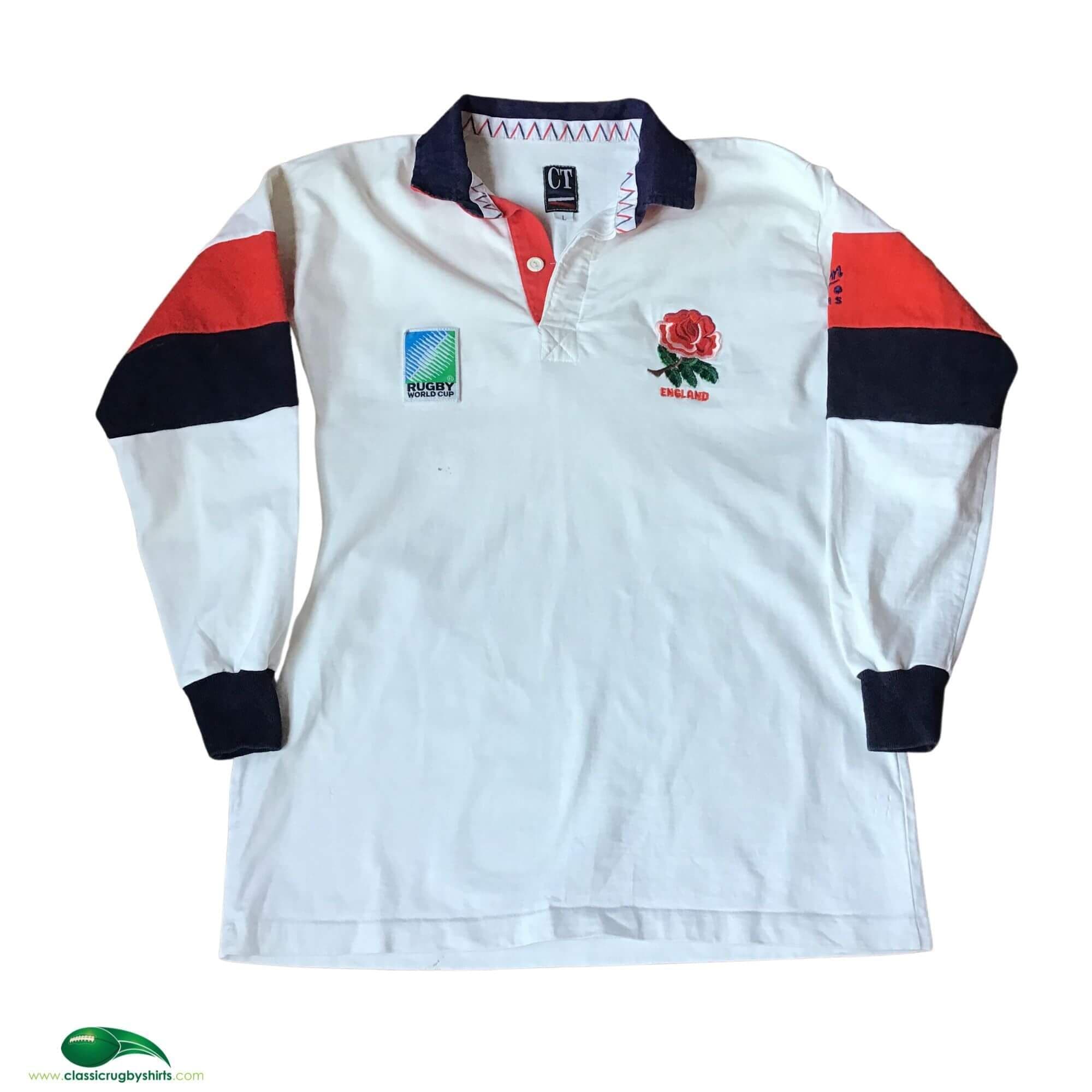 World Cup Rugby Shirts | 1995 England Old Vintage RWC Jerseys