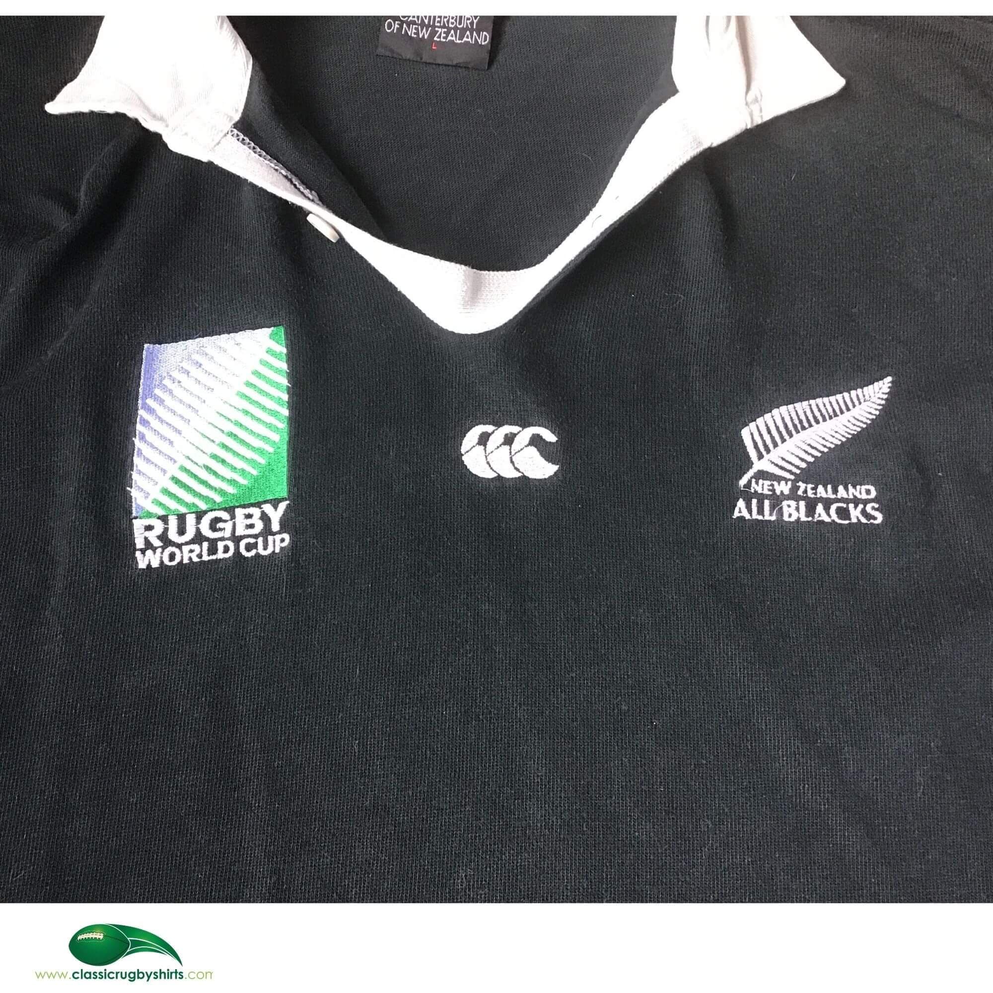 RWC Rugby Shirts | 1995 New Zealand World Cup Vintage Old Jerseys