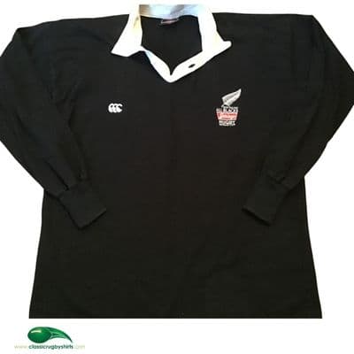 1995 New Zealand Sponsors World Cup L/s Rugby Union Shirt XL