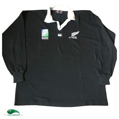 1995 New Zealand World Cup L/s Rugby Union Shirt XL 2XL