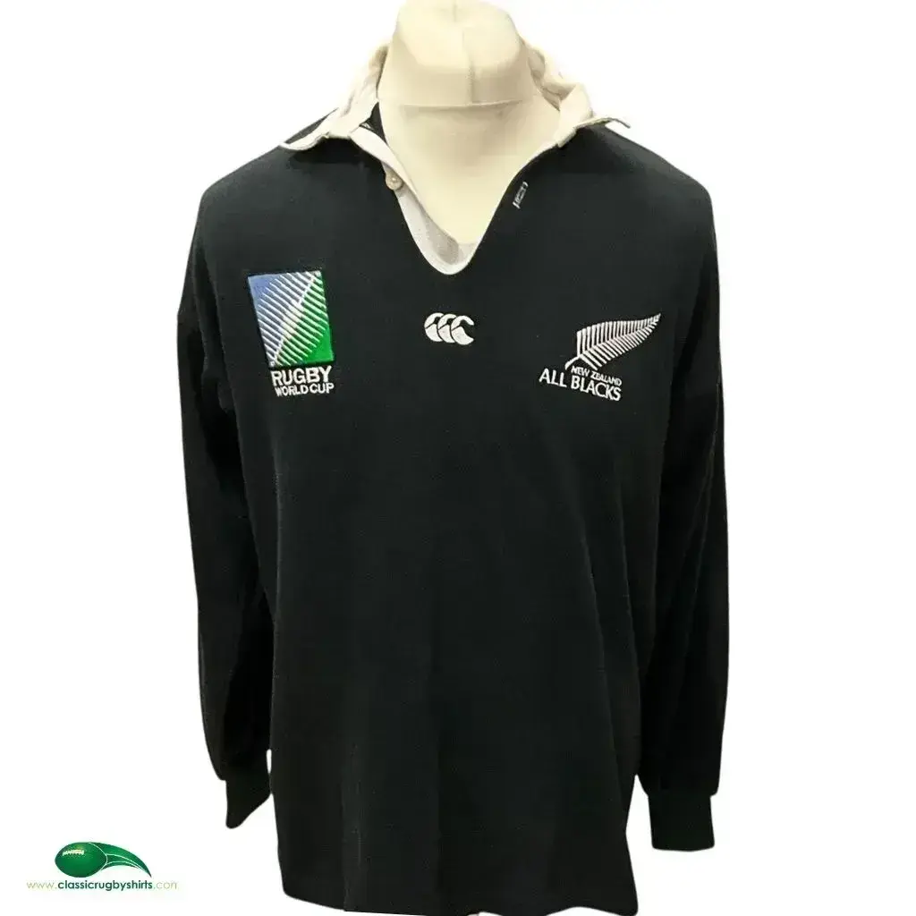 1995 All Blacks RWC Rugby Shirt | Old Official Canterbury Jersey