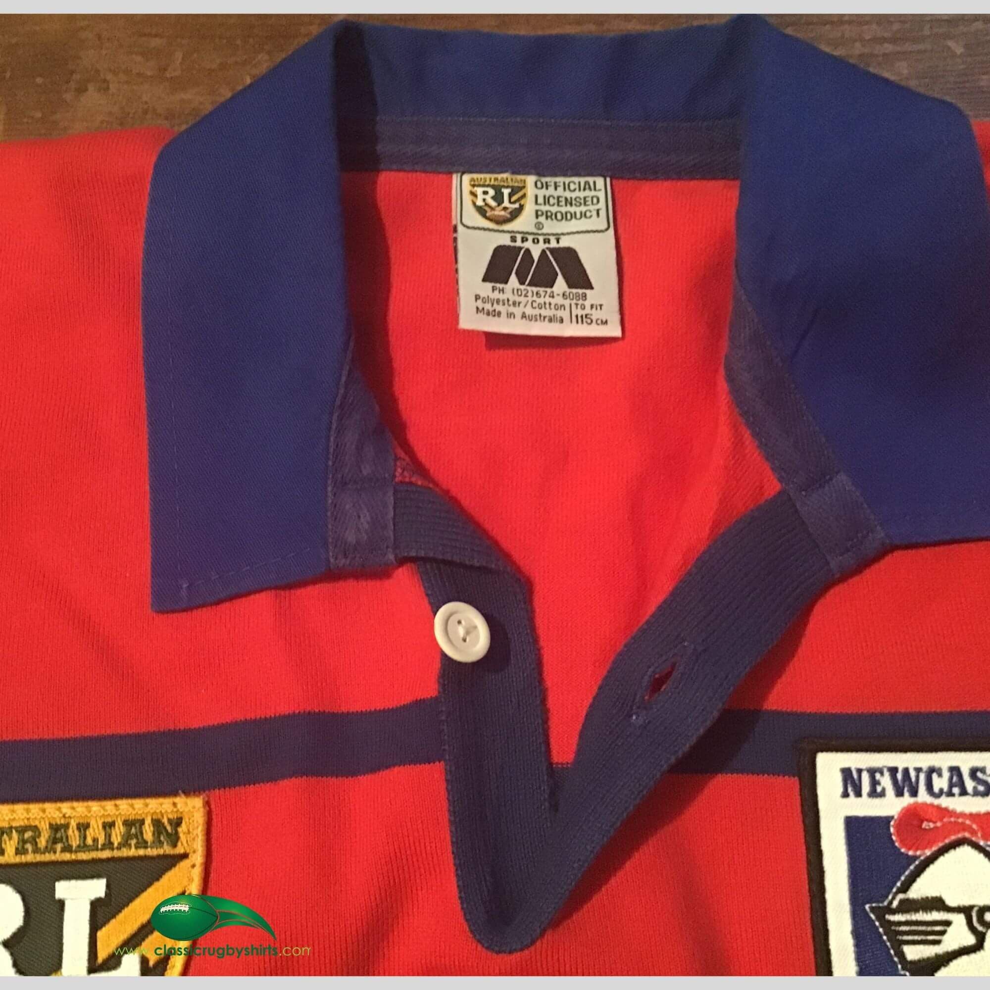 World Rugby Shirts | 1995 Newcastle Knights Vintage Old Jerseys