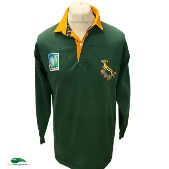 1995 Springboks RWC Rugby Shirt| Old Official Cotton Traders Jersey - Vintage Classic Rugby Shirts
