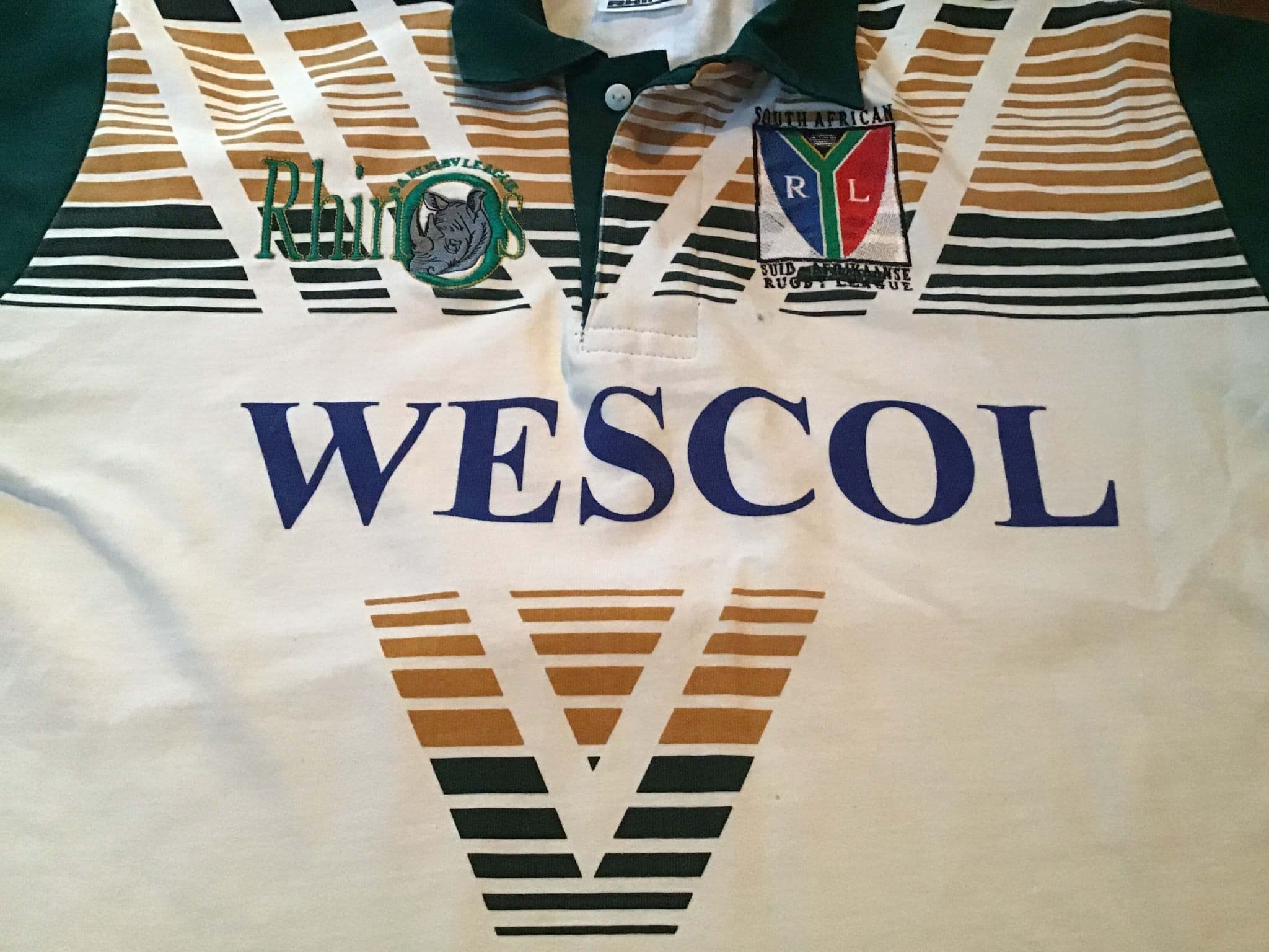 Maillot D'entraînement équipe De Rugby South Africa Rhinos - Rare - Player Issue - Taille XL - Pac Fit