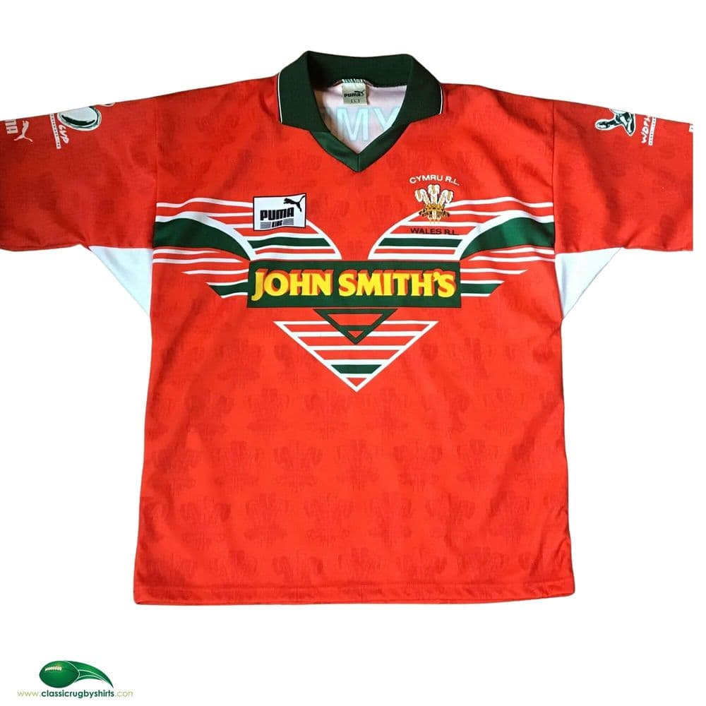 World Rugby Shirts 1995 Wales RLWC Cup Vintage Old League Jerseys