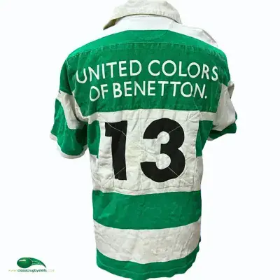 1996 1997 Benetton Rugby Treviso Player No 13 Rugby Shirt Medium