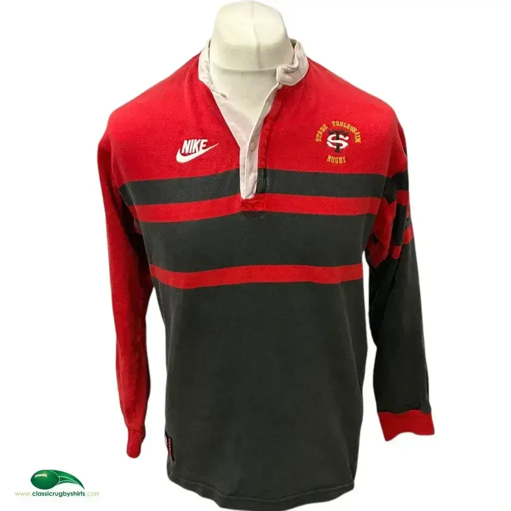 Nike Rugby Shirts Vintage Nike Swoosh Rugby Polo 1996/97 Stade Toulousain  Classic Rugby