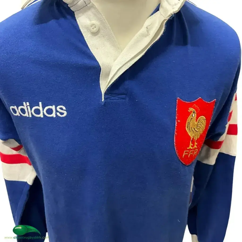 ウェア vintage adidas France rugby FFR 1996/98 France Rugby Shirts - Classic Vintage Old Jerseys