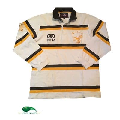 1996 1998 Wasps Rugby Union L/s Away Shirt Medium