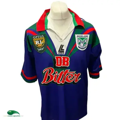 1996 Auckland New Zealand Warriors Rugby League Shirt Large