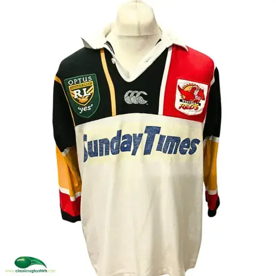 1996 Western Reds Rugby League Shirt | Old Official Canterbury Jersey