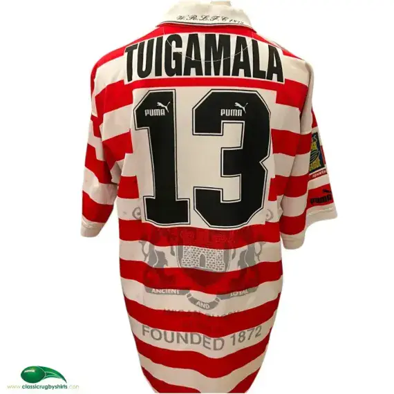 1996 Wigan Tuigamala Classic Rugby Shirt | Old Official Puma Vintage Jersey