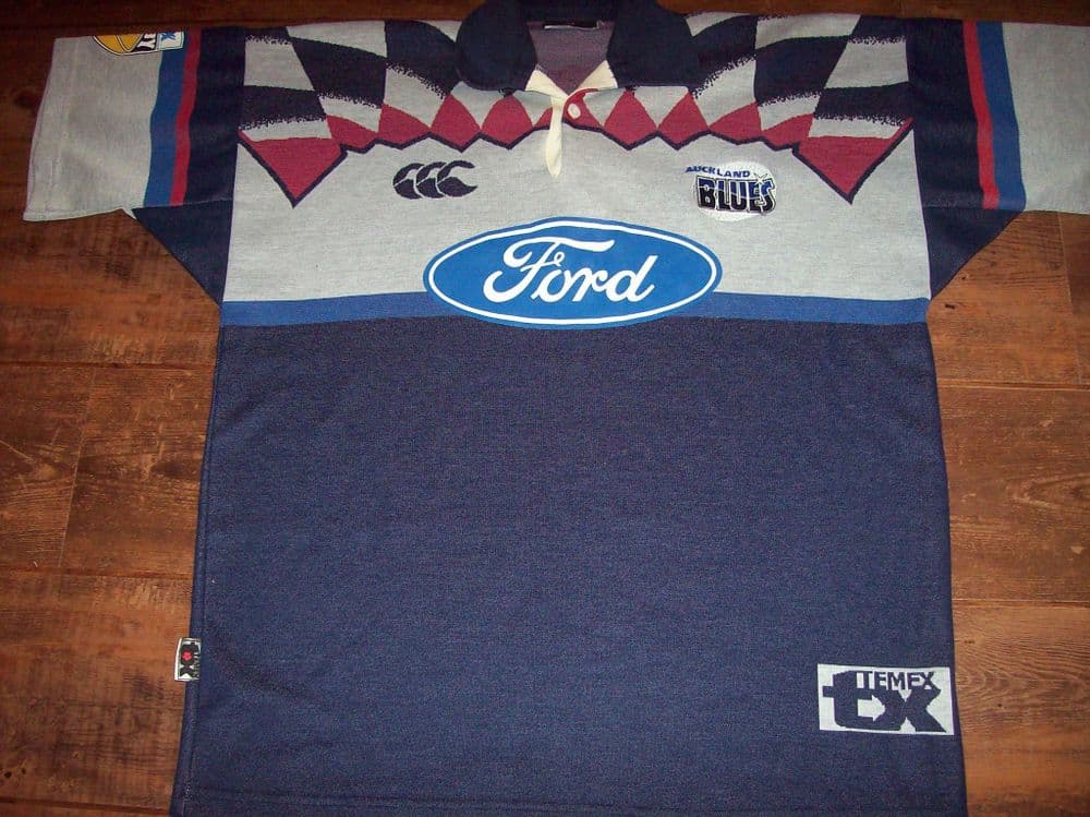 Classic Rugby Shirts 1997 Auckland Blues Vintage Old Rugby Jerseys