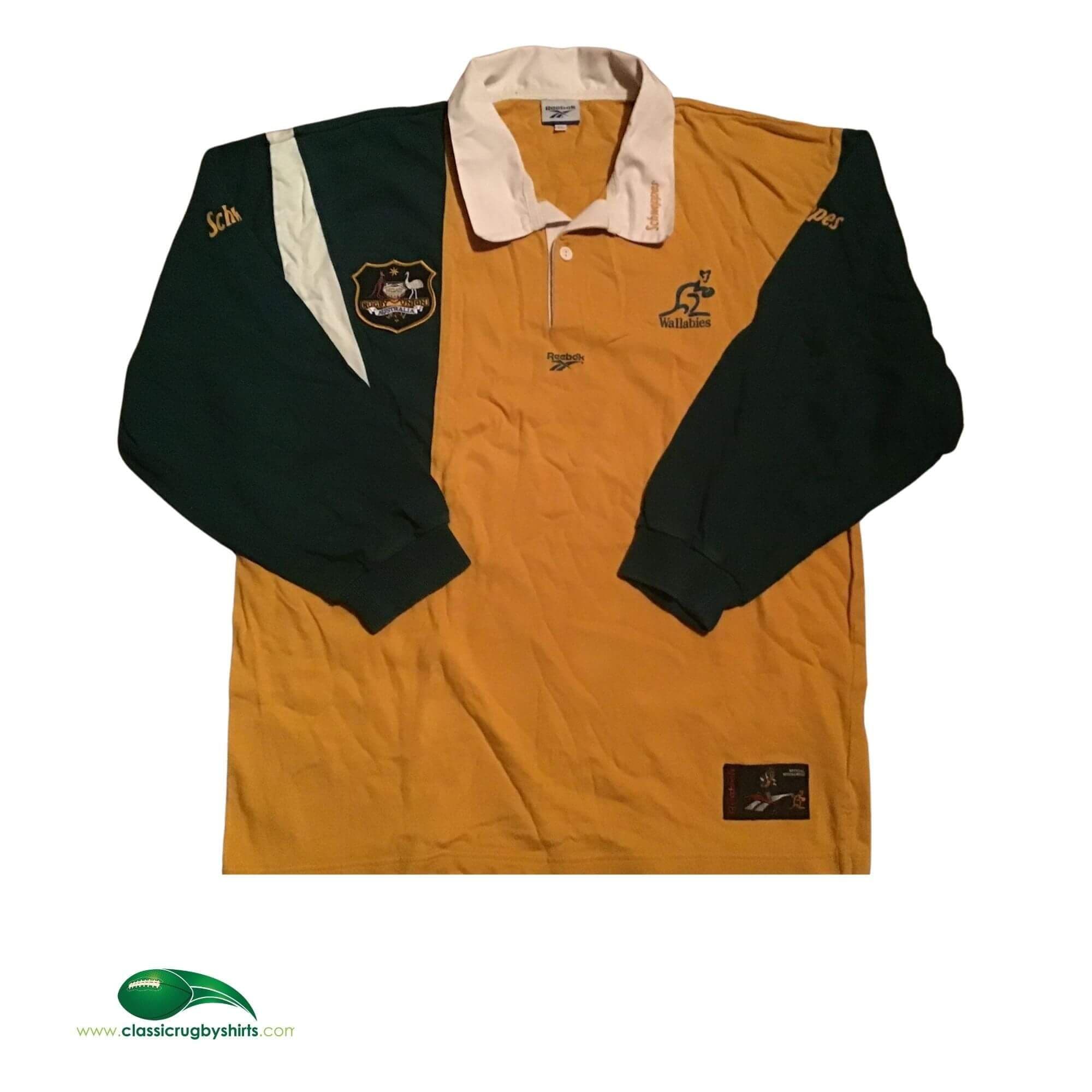 90s オーストラリア限定 Wallabiesラガーシャツ リーボック Vintage 90's Reebok Australia Wallabies Rugby Union Jersey