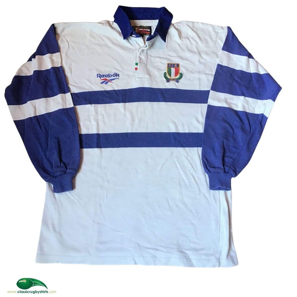 Vintage NUDOS ITALIA RUGBY Number 4 Jersey Polo Tee Shirt Italy Crest Patch