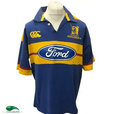 1997 1998 Otago Highlanders Rugby Shirt XL