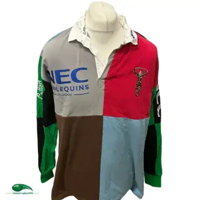1997 1999 Harlequins L/s Rugby Shirt Large