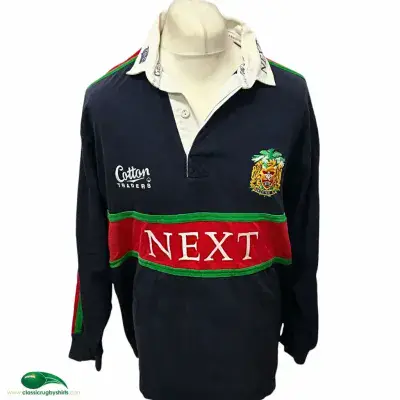 1997 1999 Leicester Tigers Rugby Away Shirt Large XL