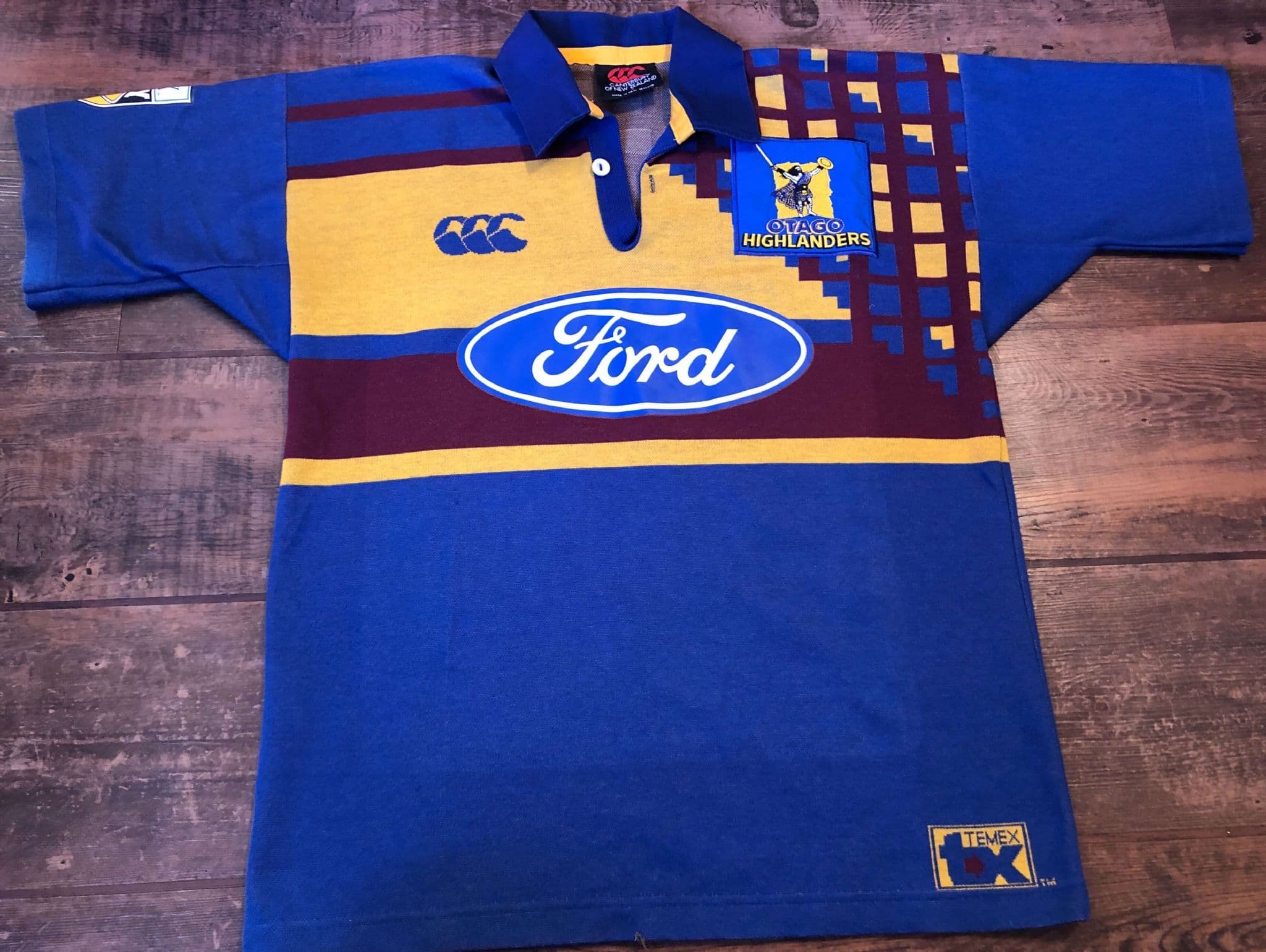 1997 1998 Otago Highlanders Rugby Union Shirt 2XL