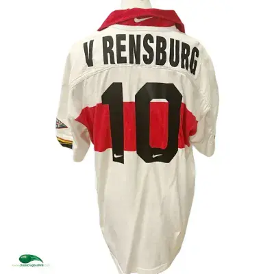 1997 Gauteng Lions Van Rensburg Match Worn Rugby Union Shirt XL