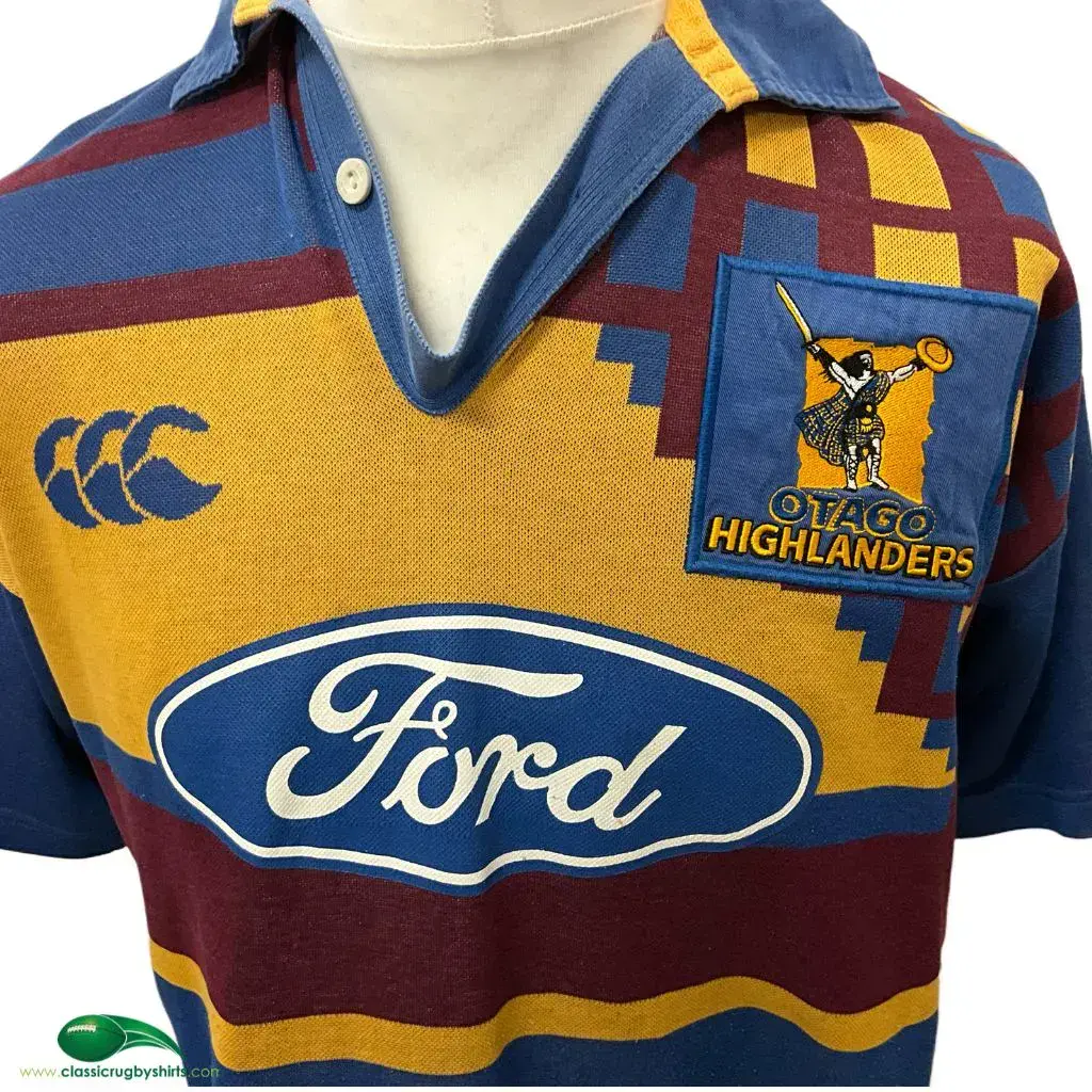 美品　オタゴ　ハイランダーズ　1999 ユニフォーム　シャツ　XL 1998 Otago Highlanders Classic Rugby Shirts Vintage Old Jerseys