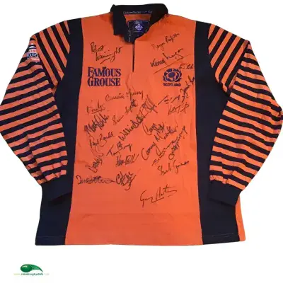 1998 1999 Scotland Signed Away Rugby Union Shirt Large