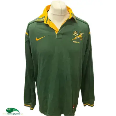 1998 1999 South Africa L/s Rugby Union Shirt Adults XL Springboks