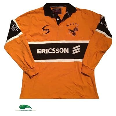 1998 1999 Wasps L/s Rugby Union Shirt Medium