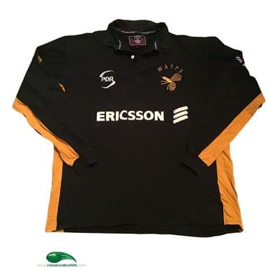 1998 1999 Wasps Rugby Union L/s Shirt XL 2XL