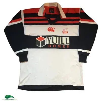 1998 1999 West Hartlepool Rugby Union Shirt Medium