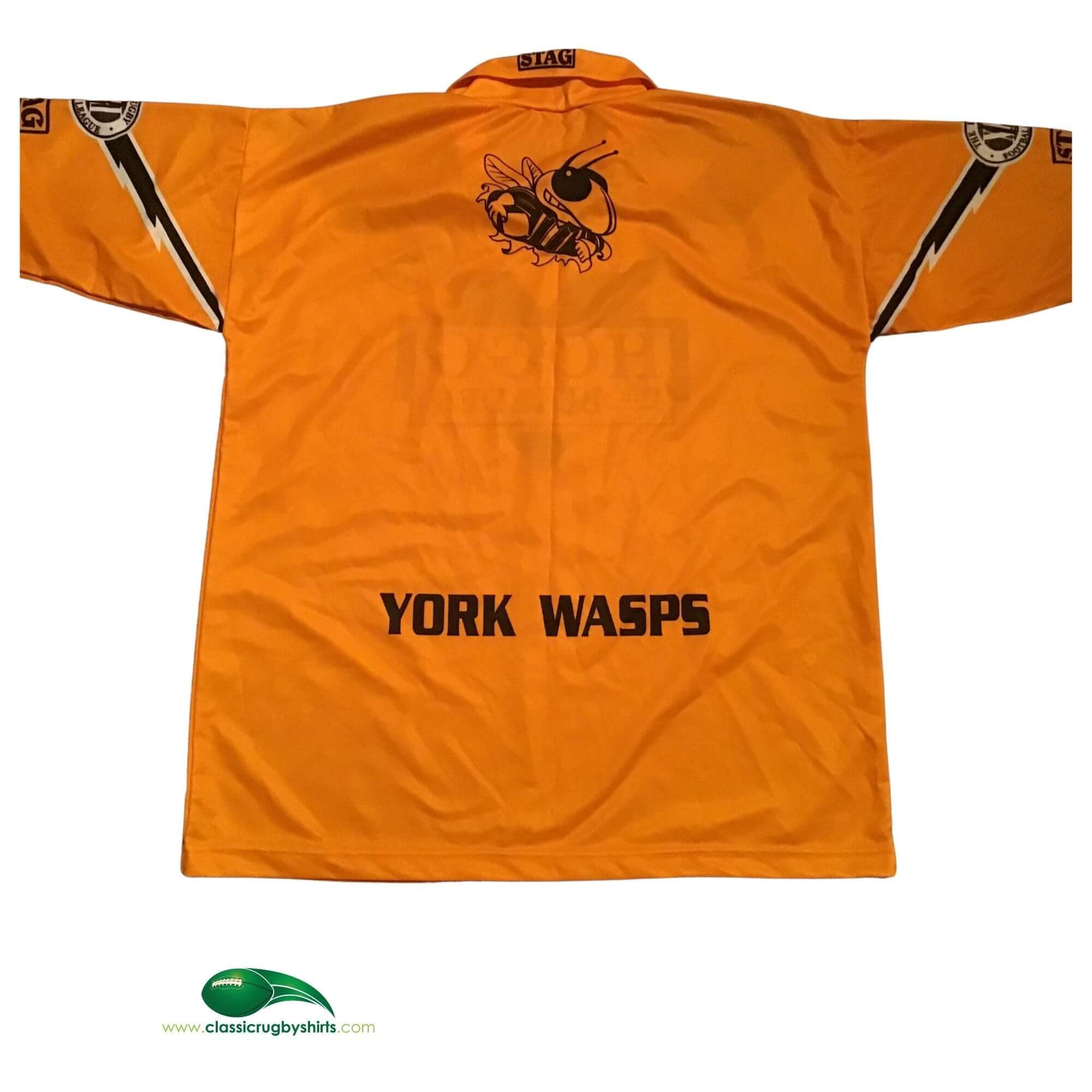 Classic World Rugby Shirts | 1998 York Wasps Vintage Old League Jerseys