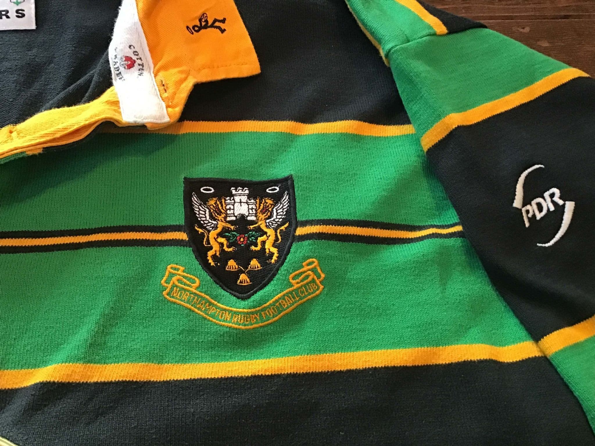 MAILLOT RUGBY JERSEY Shirt Match Worn Porté Northampton Saints EUR 90,00 - FR
