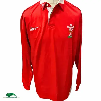 1998 2000 Wales Home L/s Rugby Union Shirt Adults 2XL