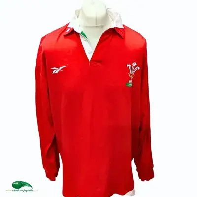 1998 2000 Wales L/s Rugby Shirt 2XL