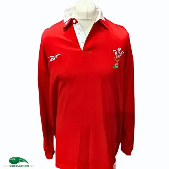 1998/2000 Wales Rugby Shirt | Old Official Reebok Jersey