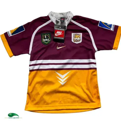 1998 Brisbane Broncos BNWT Rugby League Shirt Childs Large