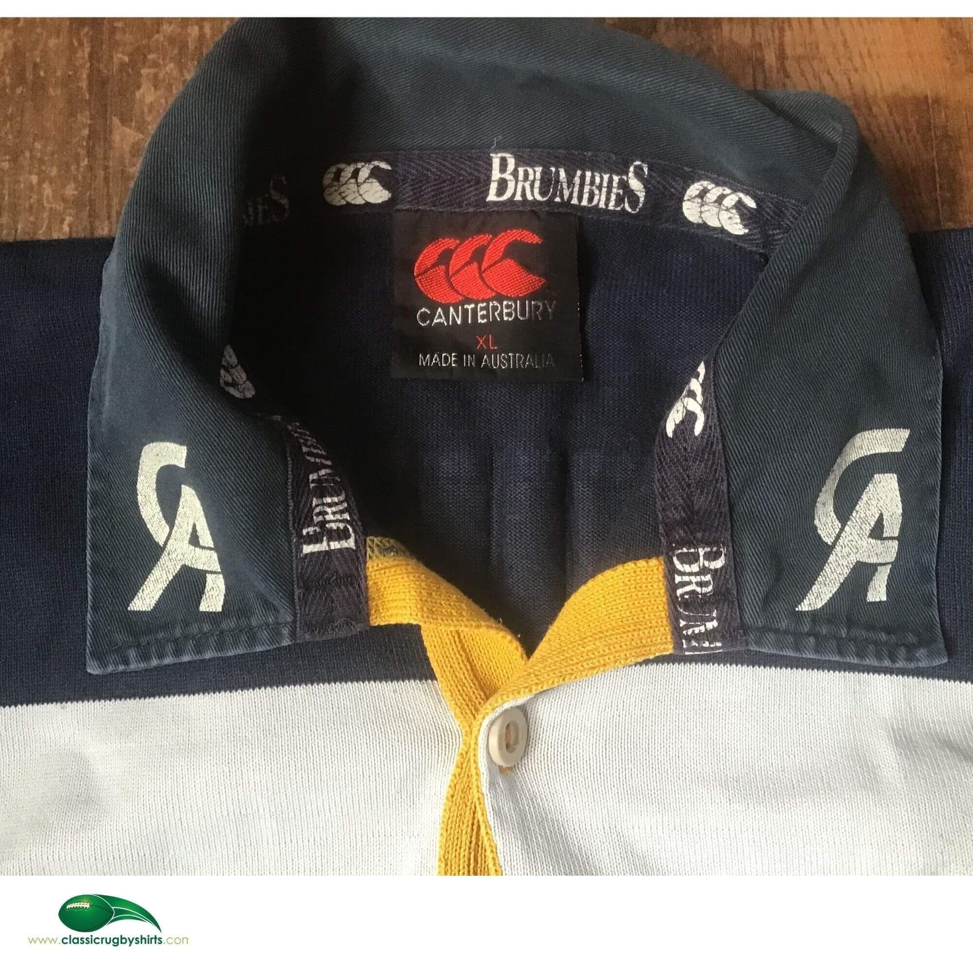 Super Rugby Shirts | 1998 Brumbies Vintage Old Jerseys