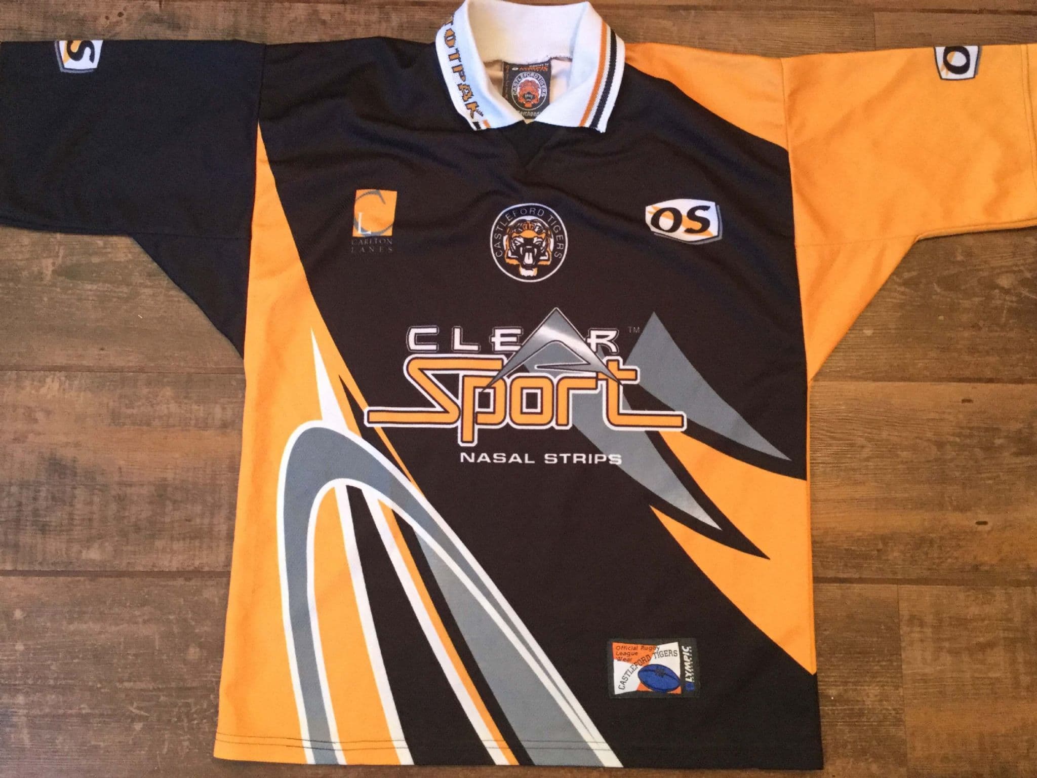 Maillot De Rugby Vintage Orange - Club Français Années 80/90 - Taille XL - Ets DUBOE