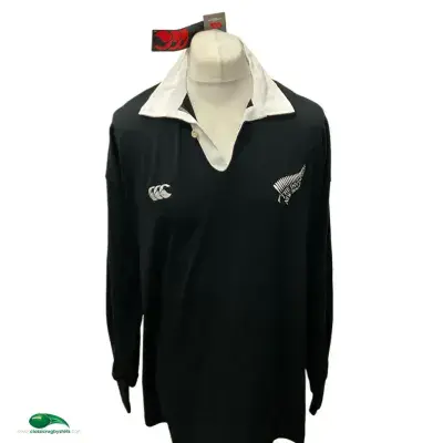 Maglietta Rugby Nuova Zelanda Vintage - Bandiera E Stemma, 100% Cotone - Per Tifosi E Giocatori - Foto 2