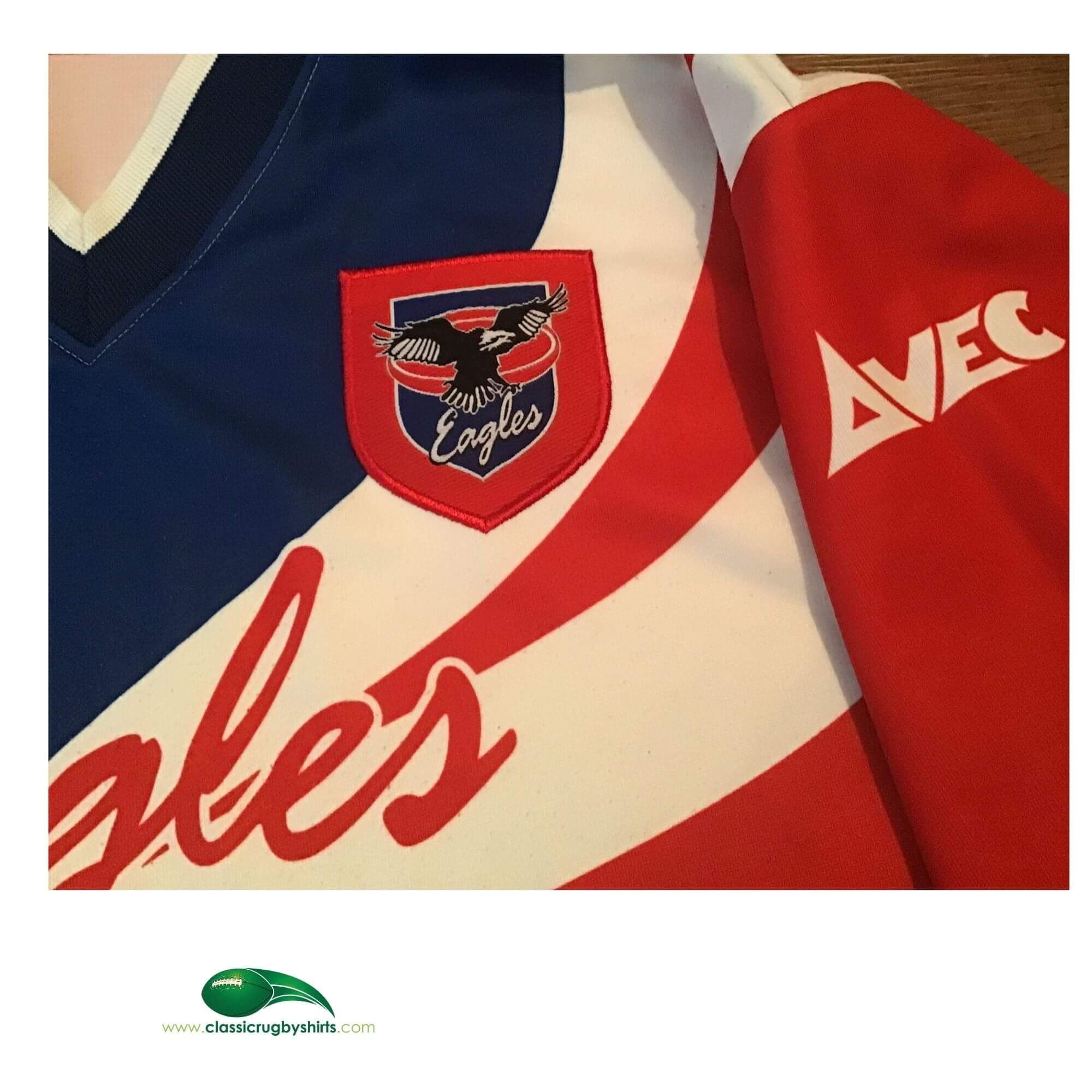 Maillot De Rugby Sheffield Eagles – Taille M – Macron – Fabriqué En Bulgarie