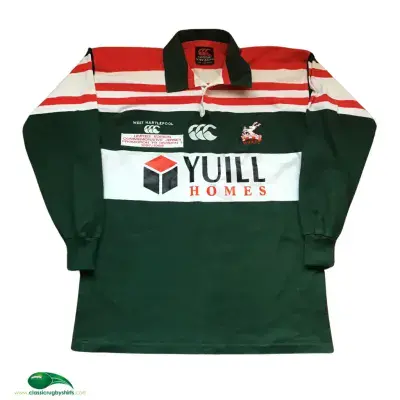 1998 West Hartlepool Limited Edition Rugby Union Shirt Medium