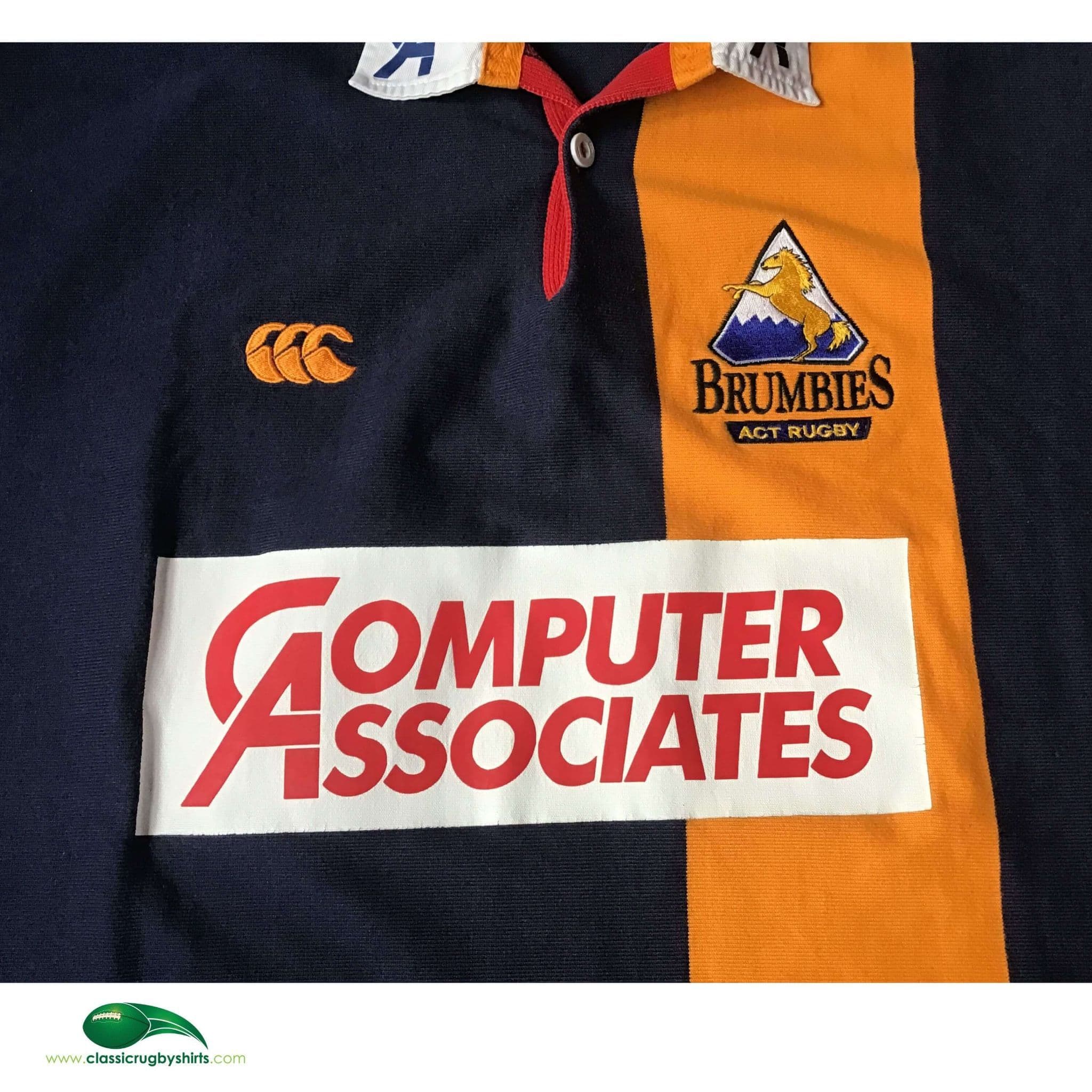 ウェア Brumbies 1999-00 Rugby Union Away Shirt World Rugby Shirts | 1999 Brumbies Classic Vintage Old Jerseys