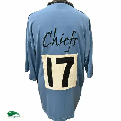 1999 2000 Exeter Chiefs No 17 Match Worn Rugby Shirt 2XL