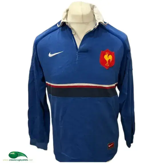 1999/2000 France Rugby Shirt | Old Official Nike Jersey - Vintage Classic Rugby Shirts
