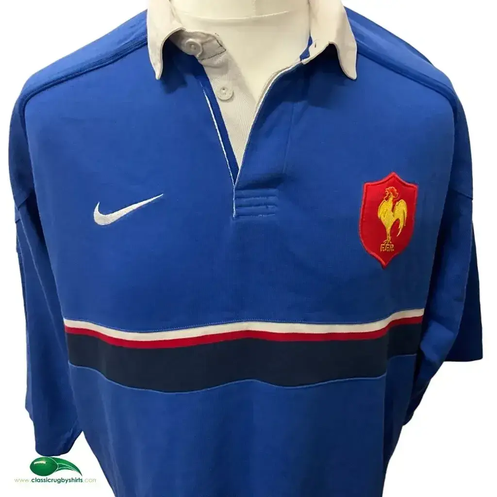Maillot Rugby Vintage QUINZE De FRANCE – Away Murrayfield 2000 – Taille XL